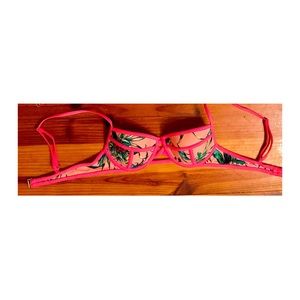 Tropical underwire bikini top
